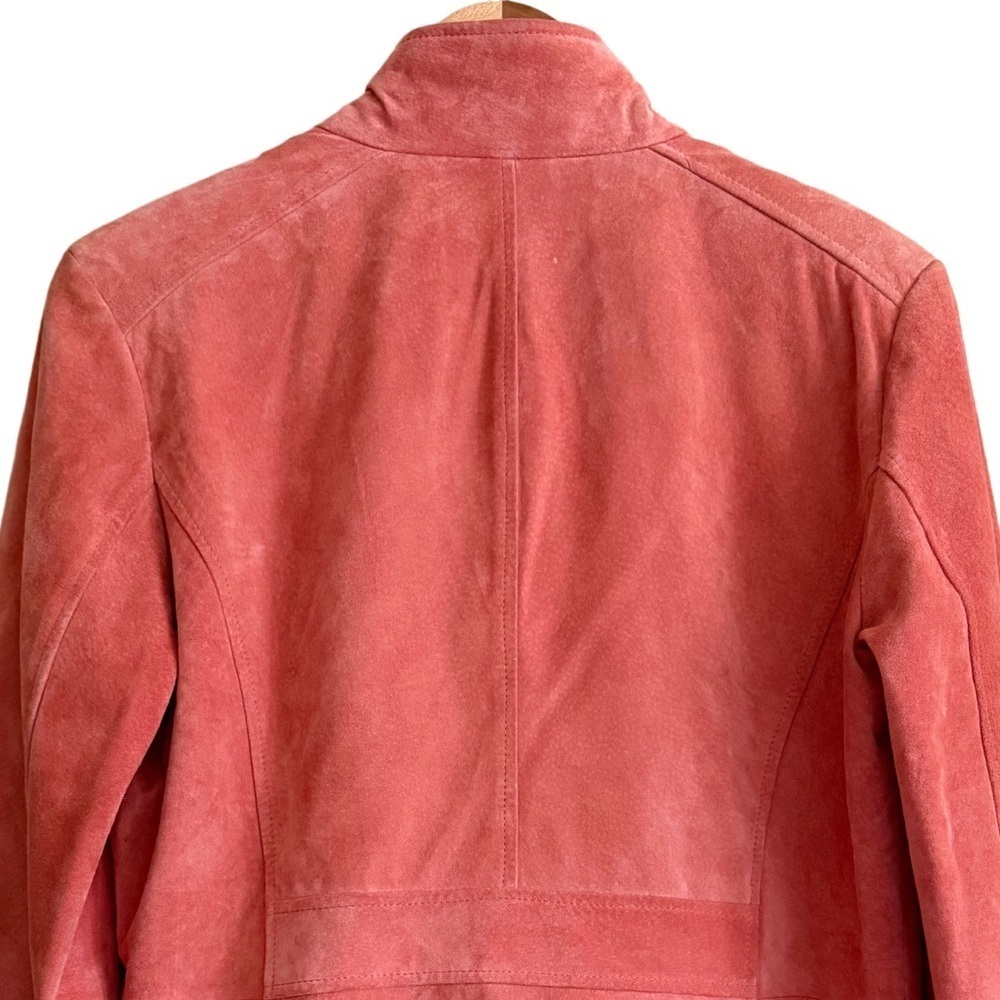 MARSHALL FIELDS Genuine Leather Suede Bikercore Cowgirl Casual Moto Jacket Sz 10 - Picture 7 of 11